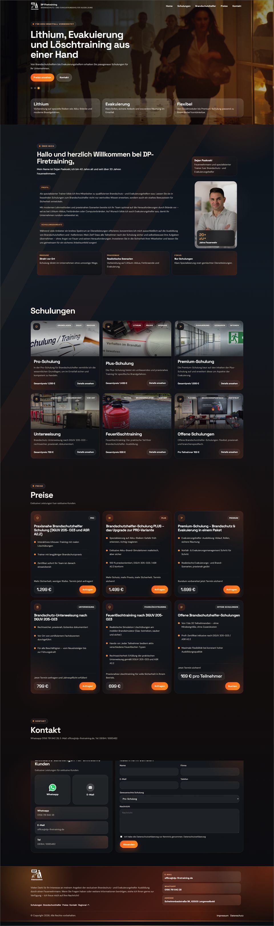 Screenshot DP Firetraining